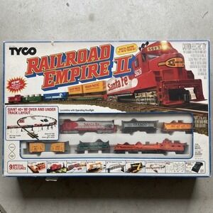 Vintage Tyco Railroad Empire II HO Scale Electric Train Set Santa Fe Parts Only